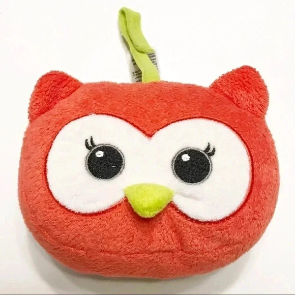 Baby Starters Soft Crinkle Cloth Book Pink Owl - Picture 1 of 11